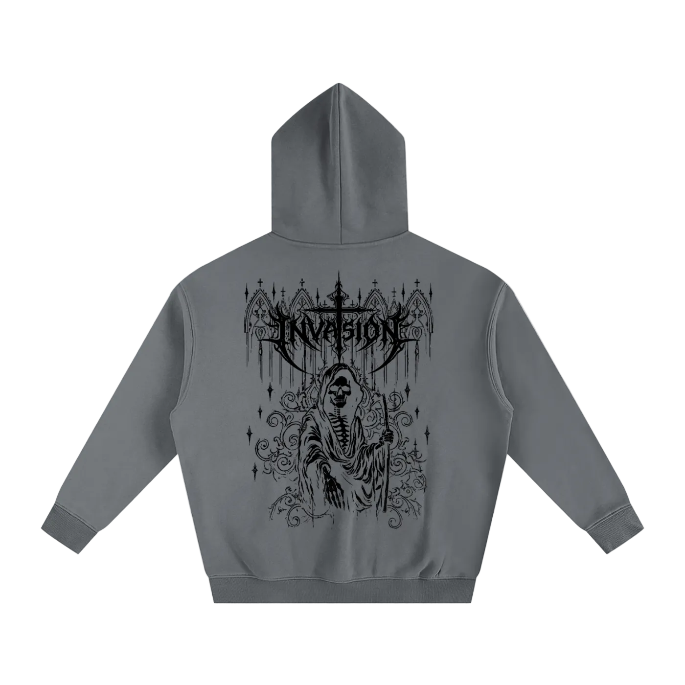 gothic graphic hoodie (black)