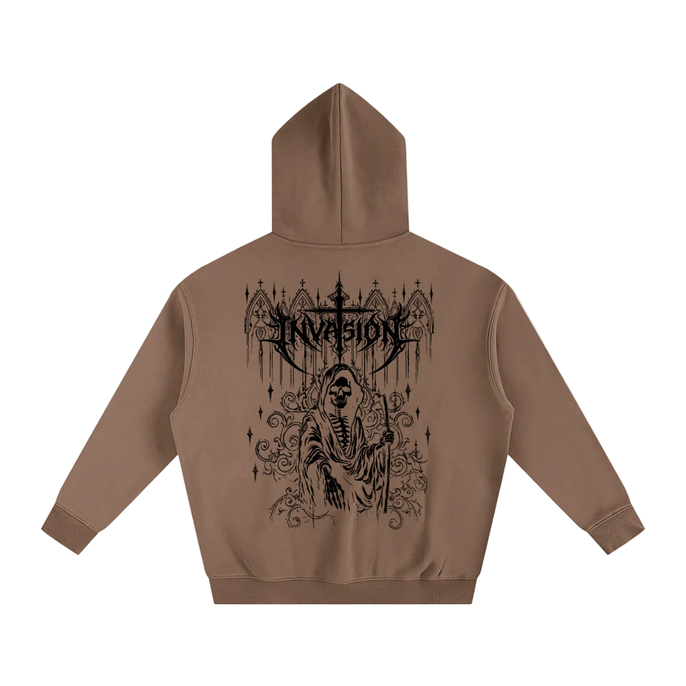 gothic graphic hoodie (black)