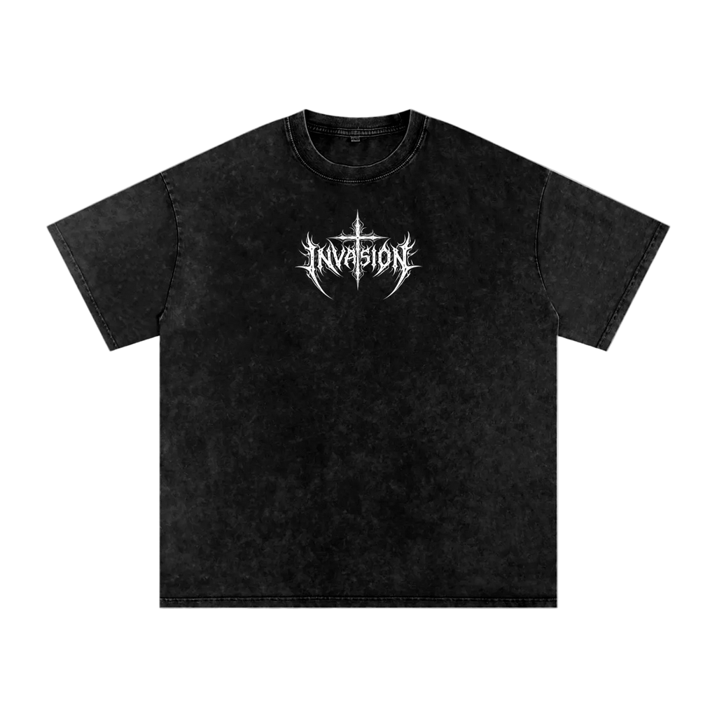 Snow Washed Oversized Cotton T-Shirt